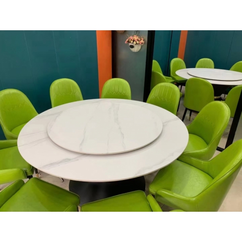 勝芳酒店桌批發(fā) 酒店圓桌 大圓桌 巖板圓桌 丹林家具