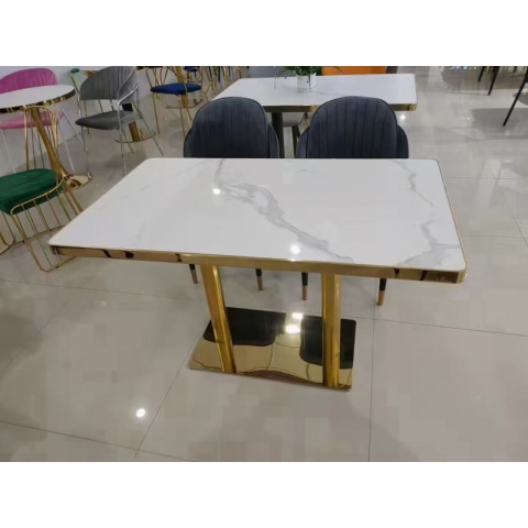 勝芳酒店家具 長(zhǎng)條桌 酒店長(zhǎng)條桌 快餐桌 巖板桌 酒店椅 快餐椅 酒店桌 桌子 酒店餐桌 丹林家具