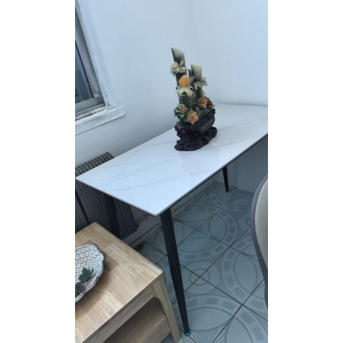 巖板餐桌 瓷片餐桌  餐臺(tái) 長條桌子 巖板桌 餐臺(tái) 餐廳餐臺(tái)