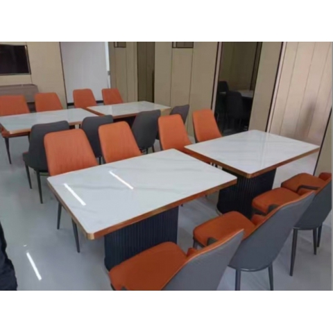 勝芳酒店家具批發(fā) 長(zhǎng)條桌 快餐桌 巖板餐桌 方桌 鑫尚誠(chéng)酒店家具