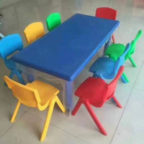 勝芳幼兒園桌椅塑料長(zhǎng)方形兒童桌椅套裝游戲玩具積木桌寶寶家用童桌童椅學(xué)習(xí)桌超強(qiáng)家具廠家直銷