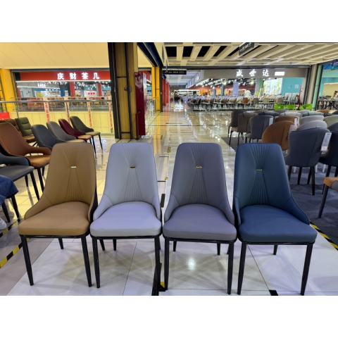 勝芳家具批發(fā) 輕奢家用餐椅 北歐簡(jiǎn)約靠背椅 餐廳椅子 咖啡休閑椅 軟包椅 現(xiàn)代 酒店椅子 銘達(dá)家具