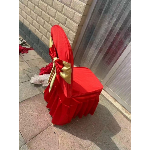 勝芳椅套批發(fā) 彈力椅套 酒店椅套 飯店會(huì)議宴會(huì)椅套 婚慶餐廳椅子套罩白色百褶裙連體凳子套 慕月霆家具