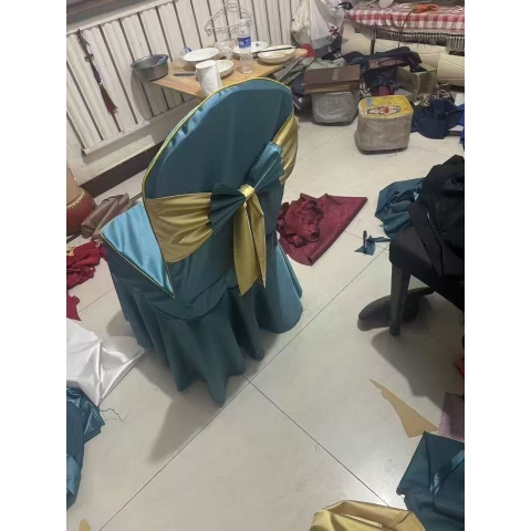 勝芳椅套批發(fā) 彈力椅套 酒店椅套 飯店會(huì)議宴會(huì)椅套 婚慶餐廳椅子套罩白色百褶裙連體凳子套 慕月霆家具