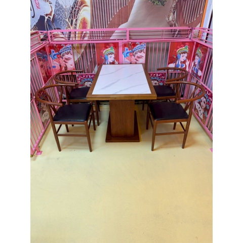 勝芳餐椅餐椅批發(fā) 餐桌椅 酒店椅 酒店桌 巖板餐桌 巖板桌 鐵藝椅子 酒店椅 普沃達(dá)家具