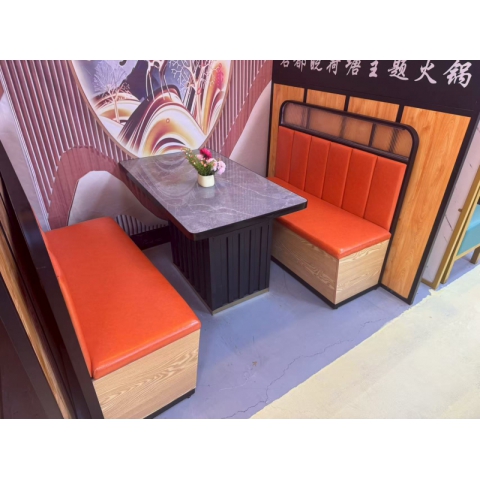 勝芳餐椅餐椅批發(fā) 餐桌椅 酒店桌 巖板餐桌 巖板桌 卡座 普沃達(dá)家具