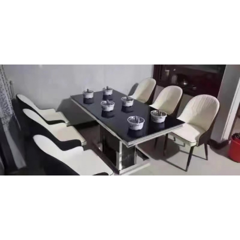 勝芳玻璃方桌批發(fā) 快餐桌 飯店桌椅 酒店餐桌 長桌  方桌 全程酒店家具