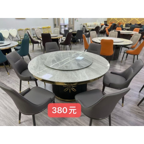 勝芳家具批發(fā) 飯店桌椅 餐廳桌椅 酒店家具 巖板餐桌 飯店大圓桌 巖板轉(zhuǎn)盤桌 手動(dòng)轉(zhuǎn)盤桌 1.6巖板桌 包廂餐桌 普沃達(dá)家具